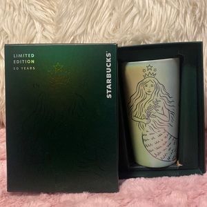 NWT Starbucks 50th Anniversary Limited Edition 12 OZ Siren Ceramic Tumbler